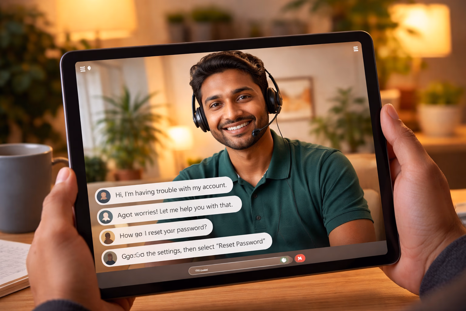 Welcoming Bangladeshi support specialist assisting a player with Golry BD account recovery amid colorful digital interface elements